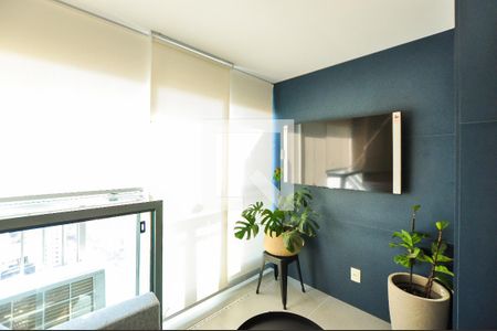 Varanda de kitnet/studio para alugar com 1 quarto, 30m² em Pinheiros, São Paulo
