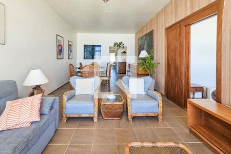 Sala de apartamento para alugar com 3 quartos, 129m² em Vila Alzira, Guarujá