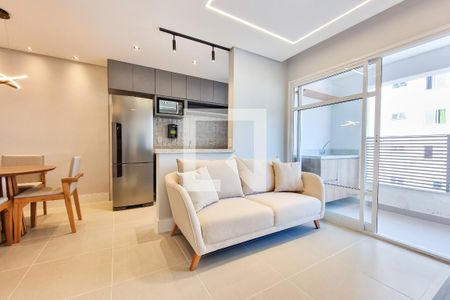 Sala de apartamento para alugar com 1 quarto, 45m² em Parque Residencial Aquarius, São José dos Campos