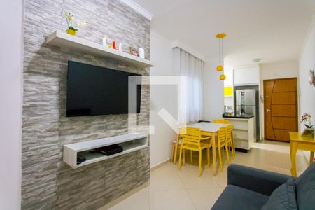 Sala de apartamento para alugar com 2 quartos, 100m² em Vila Tibiriçá, Santo André