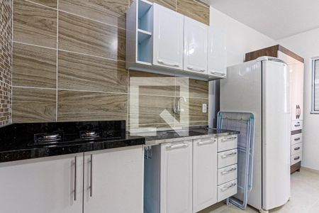 Cozinha de kitnet/studio para alugar com 1 quarto, 20m² em Jardim Cidade de Florianópolis, São José
