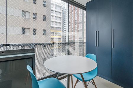 Varanda de apartamento à venda com 1 quarto, 25m² em Cerqueira César, São Paulo