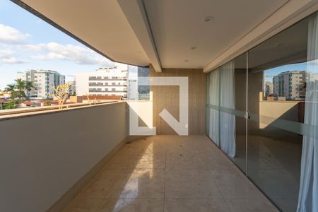 Varanda de apartamento à venda com 4 quartos, 178m² em  Jaraguá, Belo Horizonte