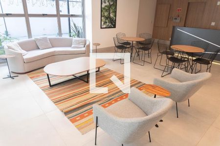 Studio para alugar com 25m², 1 quarto e sem vaga Studio para alugar com 25m², 1 quarto e sem vagaHall de entrada