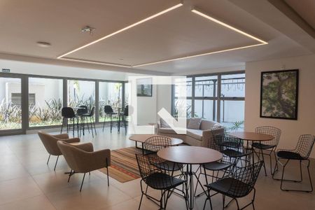 Studio para alugar com 30m², 1 quarto e sem vaga Studio para alugar com 30m², 1 quarto e sem vagaHall de entrada