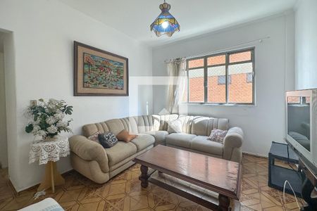 Sala de apartamento para alugar com 1 quarto, 50m² em Jardim Las Palmas, Guarujá
