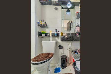 Banheiro da Suíte de apartamento para alugar com 1 quarto, 24m² em Paraíso do Morumbi, São Paulo
