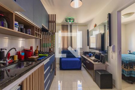 Sala de apartamento para alugar com 1 quarto, 24m² em Paraíso do Morumbi, São Paulo
