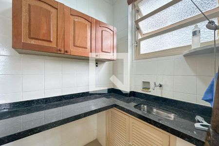 Cozinha de kitnet/studio para alugar com 1 quarto, 38m² em Centro, Guarujá
