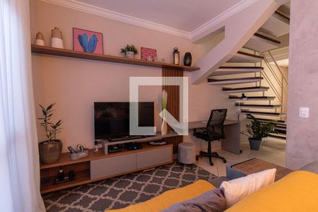 Sala de casa de condomínio para alugar com 2 quartos, 115m² em Jardim Alvorada, Sorocaba