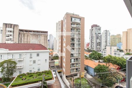 Varanda - Vista de apartamento à venda com 1 quarto, 28m² em Vila Mariana, São Paulo