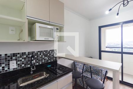 Cozinha de kitnet/studio para alugar com 1 quarto, 25m² em Bonfim, Osasco