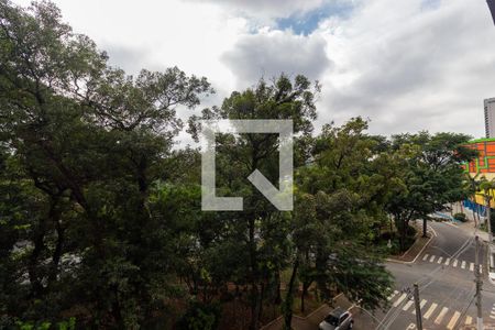 Vista Varanda Sala/Quarto de apartamento à venda com 1 quarto, 30m² em Brooklin Paulista, São Paulo