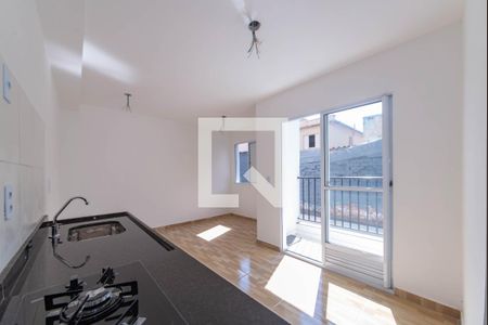 Sala - Cozinha Integrada de apartamento para alugar com 1 quarto, 31m² em Ipiranga, São Paulo