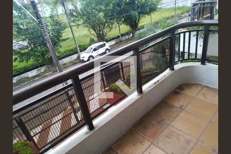 Varanda da Sala de apartamento para alugar com 3 quartos, 130m² em Balneário Cidade Atlântica, Guarujá