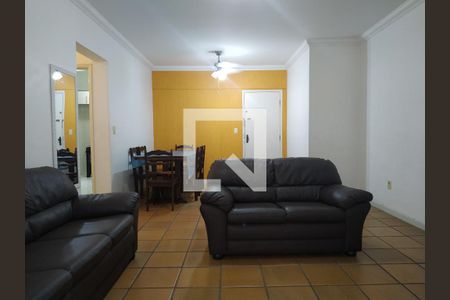 sala de apartamento para alugar com 3 quartos, 130m² em Balneário Cidade Atlântica, Guarujá