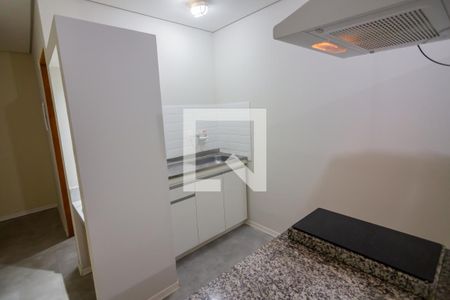 Cozinha de apartamento para alugar com 1 quarto, 32m² em Vila Indiana, São Paulo