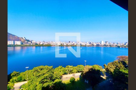 Sala vista  de apartamento para alugar com 3 quartos, 125m² em Lagoa, Rio de Janeiro