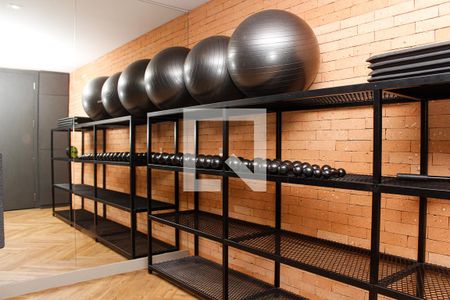 Studio à venda com 2552m², 1 quarto e 1 vaga Studio à venda com 2552m², 1 quarto e 1 vagaÁrea comum - Academia