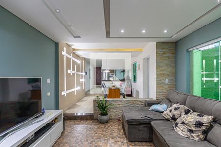 Sala de casa à venda com 4 quartos, 137m² em Vila Bela Vista, Santo André