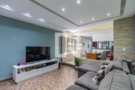 Sala de casa à venda com 4 quartos, 137m² em Vila Bela Vista, Santo André