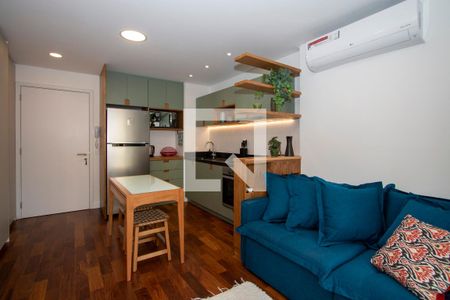 Sala de apartamento para alugar com 1 quarto, 42m² em Jardim das Bandeiras, São Paulo