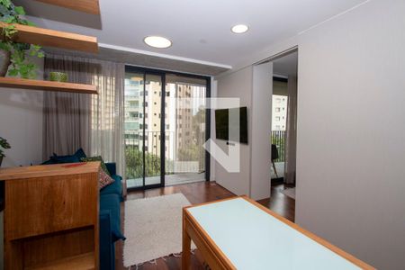 Sala de apartamento para alugar com 1 quarto, 42m² em Jardim das Bandeiras, São Paulo