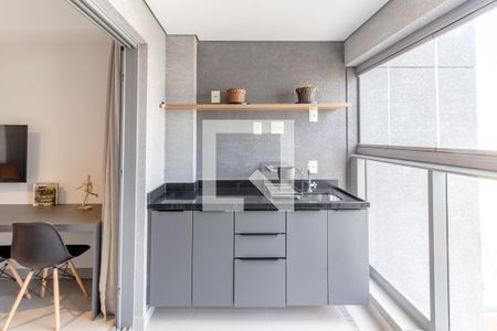 Studio para alugar com 29m², 1 quarto e 1 vaga Studio para alugar com 29m², 1 quarto e 1 vagaVaranda