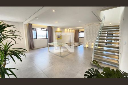 Sala de apartamento para alugar com 5 quartos, 280m² em Ponta da Praia, Santos