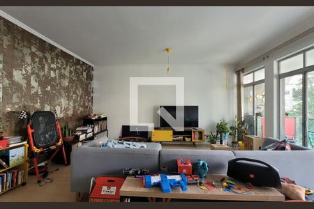 Sala de apartamento para alugar com 4 quartos, 215m² em Pompéia, Santos