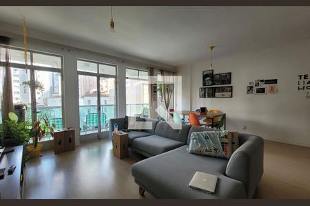 Sala de apartamento para alugar com 4 quartos, 215m² em Pompéia, Santos