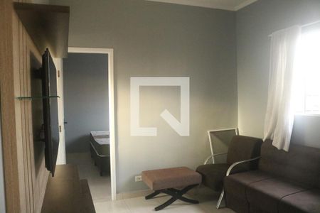 Sala de casa de condomínio para alugar com 3 quartos, 71m² em Ocian, Praia Grande