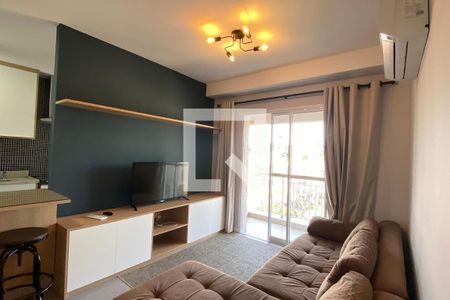 Sala de apartamento para alugar com 1 quarto, 50m² em Empresarial 18 do Forte, Barueri