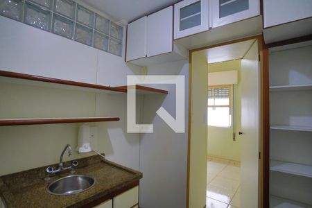Cozinha de apartamento para alugar com 1 quarto, 32m² em José Menino, Santos