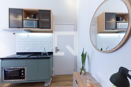 Sala/Cozinha de apartamento para alugar com 1 quarto, 36m² em Moema, São Paulo