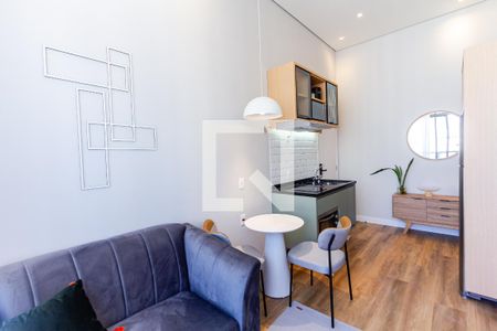 Sala/Cozinha de apartamento para alugar com 1 quarto, 36m² em Moema, São Paulo