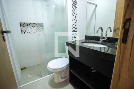 Banheiro de kitnet/studio para alugar com 1 quarto, 45m² em Vila Regente Feijó, São Paulo
