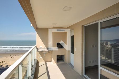 Varanda da Sala de apartamento para alugar com 2 quartos, 79m² em Aviação, Praia Grande