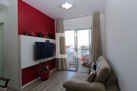 Sala de apartamento à venda com 2 quartos, 55m² em Vila Humaitá, Santo André