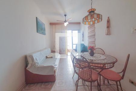 Sala de apartamento para alugar com 1 quarto, 55m² em Centro, Guarujá