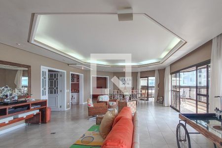 Sala de apartamento para alugar com 4 quartos, 250m² em Jardim Astúrias, Guarujá