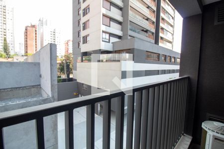 Varanda de kitnet/studio à venda com 1 quarto, 25m² em Brooklin Paulista, São Paulo