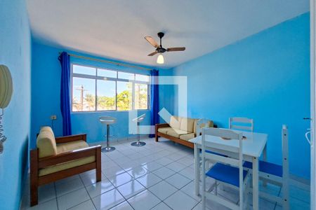 Sala de apartamento para alugar com 1 quarto, 55m² em Vila Caiçara, Praia Grande