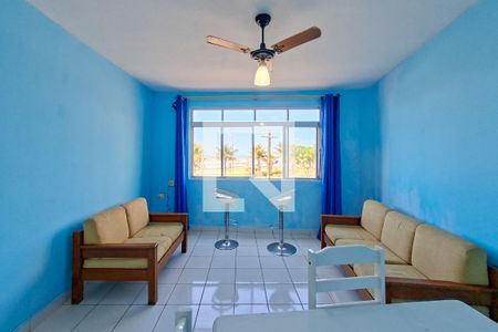 Sala de apartamento para alugar com 1 quarto, 55m² em Vila Caiçara, Praia Grande
