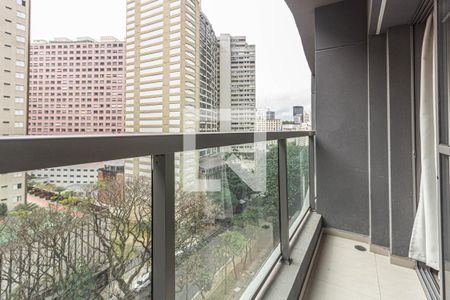 Varanda de kitnet/studio para alugar com 1 quarto, 22m² em Consolação, São Paulo