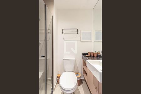 Banheiro de kitnet/studio para alugar com 1 quarto, 22m² em Consolação, São Paulo