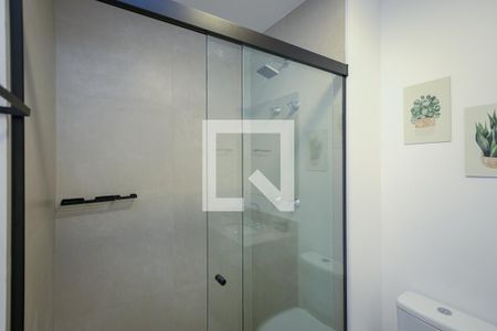 Banheiro de kitnet/studio à venda com 1 quarto, 25m² em Itaim Bibi, São Paulo