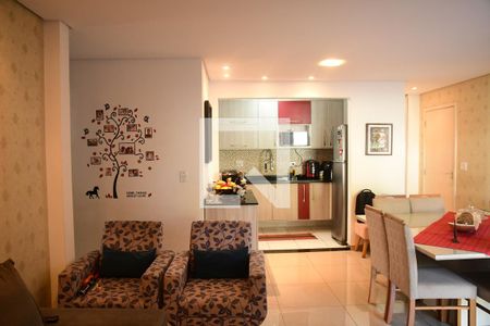 Sala de apartamento para alugar com 2 quartos, 68m² em Bairro Nakamura Park, Cotia