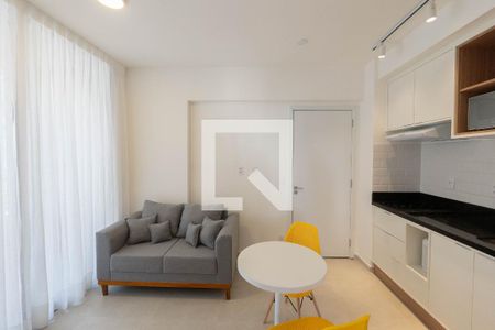 Sala/Cozinha de apartamento para alugar com 1 quarto, 34m² em Consolação, São Paulo