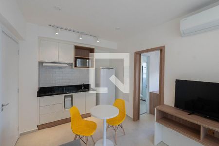 Sala/Cozinha de apartamento para alugar com 1 quarto, 34m² em Consolação, São Paulo
